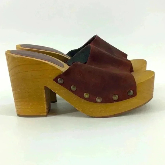 ZARA BASIC COLLECTION WOOD SANDALS - Picture 3 of 5